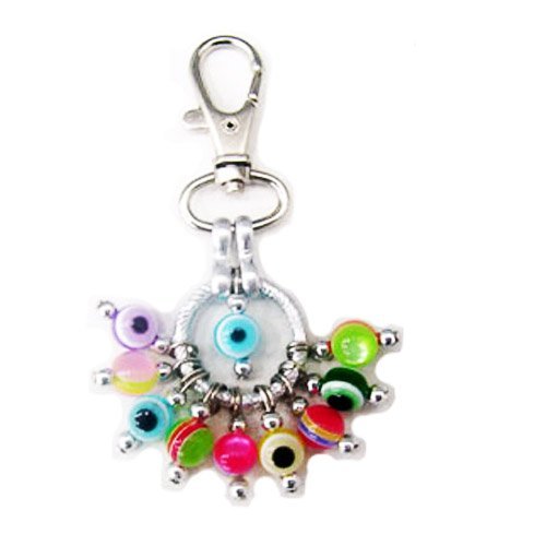 Multicolor Evil Eyes Keychain