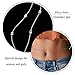 Victray Boho Belly Waist Chains Beach Beads Body Chain Fashion Body Accessories Jewelry for Women and Girls (Silver)