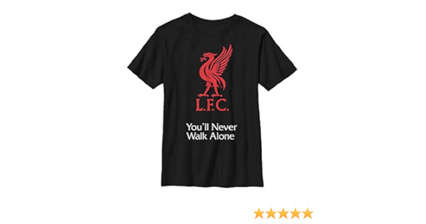 Amazon Com Boy S Liverpool Football Club Bird Logo Never Walk Alone T Shirt Clothing Shoes Jewelry