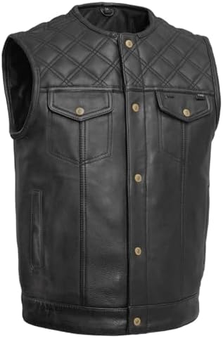 Amazon.com: EXCELSIOR INT Men's Club Style Leather Vest Style