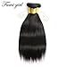 Brazilian Virgin Straight Human Hair Bundles 3Bundles 100% Unprocessed Straight Human Hair 3 Bundles Natural Color (16 18 20 Inch)