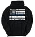 Blue Lives Matter Flag Thin Blue Line Police Honor Support Hoodie