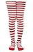 Jefferies Socks Girl's 2-6X Stripe Tights, Red/White, 2-4 Years