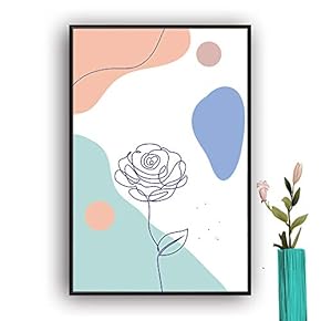 Framed Canvas Wall Art Picasso Poster Print of Woman Canvas Prints Home Artwork Decoration for Living Room,Bedroom - 16x24 inches