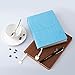 A5 Notebook, izBuy Leather Notebook and Pen Set Journal Diary Daily Use, 200 Lined Beige Pages, Wood Pattern Cover, Gel Pen Included