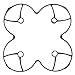 Holy Stone HS170C Black RC Drone Quadcopter Spare Parts Crash Pack (2 Spare Blades Sets+ 1 Propeller Guard+4 Screws+1 Body Shell Set)