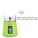 Foruisin Portable Personal Blender, Household Juicer fruit shake Mixer -Six Blades, 380ml Baby cooking machine with USB Charger Cable (Green)