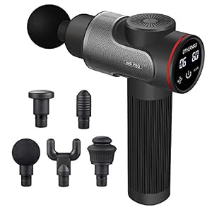Massage Gun Muscle Massager Deep Tissue Percussion Therapy Gun for Athletes, Handheld Powerful Electric Body Massage Gun…