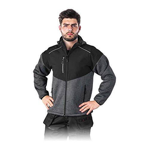 LEBER & HOLLMAN - LH-Herring_Bsxl Schutzjacke, Schwarz-Grau, XL Größe