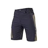 TOMSHOO Men's Baggy Cycling Shorts Breathable Loose-Fit Mountain Bike Shorts Outdoor Sports MTB Cycling Running Half Pants