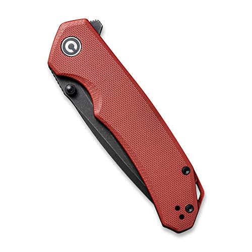 CIVIVI Brazen Folding Pocket Knife,3.5Inch Tanto D2 Plain Blade,G10