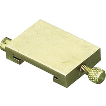 【クリックで詳細表示】TRUSCO(トラスコ) 直尺用ストッパー 真鍮 15cm用 TSD-15N