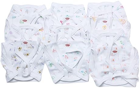 KiddosCare Cotton Cloth Nappies in The Mixed Color for The Babies (Multicolor, Set of 12)