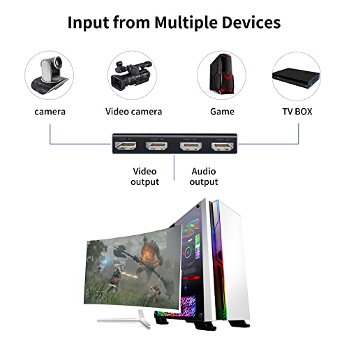 ACASIS Internal Capture Card PCIe 4 HDMI Stream and Record in 1080p60 with UltraLow Latency for