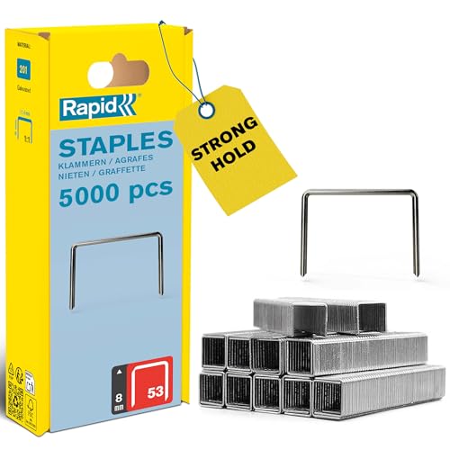Rapid Tackerklammern Typ 53, 6 mm, 5.000 Stk. Feindrahtklammern