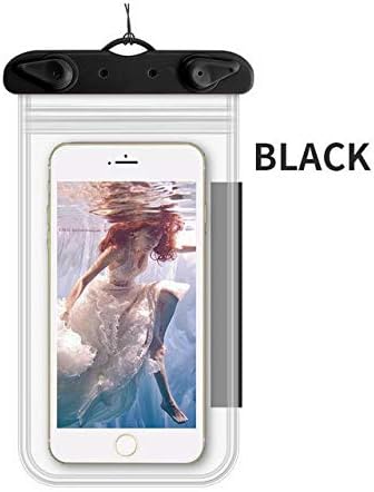 FANCYKIKI Four-sided double-layer mobile phone waterproof bag Swimming Diving hot spring Outdoor waterproof mobile phone bag cover Mobile phone waterproof bag Waterproof Phone Pouch Waterproof Phone C