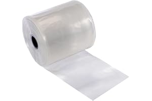 Resilia Lay Flat Poly Tubing - Food-Grade Polyethylene, Custom Poly Bag Packaging Solution, 10 Inches x 500 Feet, 2-Mil Thickness, 1 Roll