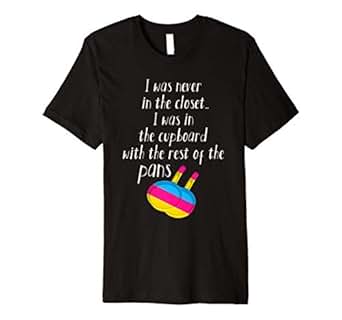 Amazon.com: Mens Pansexual Pan Meme Pun - I Was Never In ...