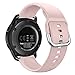 GHIJKL Kompatible Samsung Galaxy Watch 46 mm Bänder, Gear S3 Frontier/klassisches Band, weiches Silikon, atmungsaktiv, Sand Pink, Small: 5.6''-7.8''
