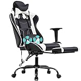 BestOffice Racing Office Ergonomic Desk Massage PU