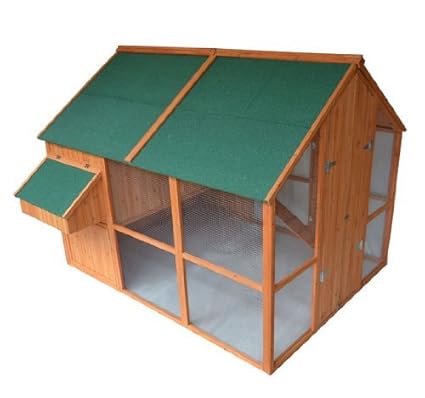 Amazoncom Pawhut Deluxe Extra Large Backyard Chicken Coophen