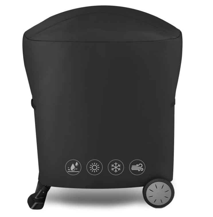 Photo 1 of 7113 Grill Cover for Weber Q Series, 600D Anti-Fade Compatible with Q100 Q120 Q1000 Q200 Q220 Q2000 2400 Q2200 Q1200 Gas Grills, Fits Weber 50060001 51060001 54060001 Waterproof Anti-Fade Grill Cover