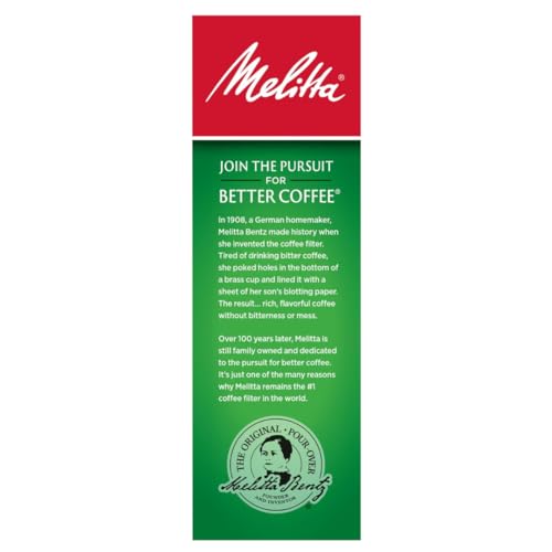 Melitta Cone Coffee Filters, Natural Brown, No. 2, 100-Count Filters (Pack of 6)