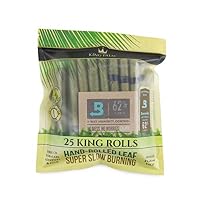 King Palm - Hand Rolled Palm Leaf Wrap Rolls - King Size - 25 Rolls/Pouch - (1)
