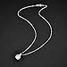 Birthstone Necklace 925 Sterling Silver CZ Diamond Women Gemstone Pendant Love Necklace