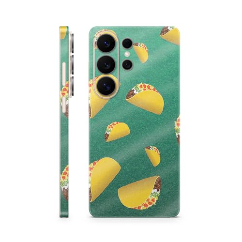 Glossy Glitter Phone Skin Compatible with Samsung Galaxy S26 Ultra - Tacos - Pr…
