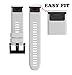 Wearable4U Garmin Fenix 5X 26mm Quick Release Easy Fit Silicone Replacement Watch Band for Garmin Fenix 5X, Quatix 3, Fenix 3 HR, Fenix 3, Tactix Bravo, Foretrex 601, Foretrex 701 (White)