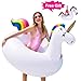 GABOSS Inflatable Unicorn Pool Floats Party Tube Swimming Ring Pool Toys for Adults & Kids, 55