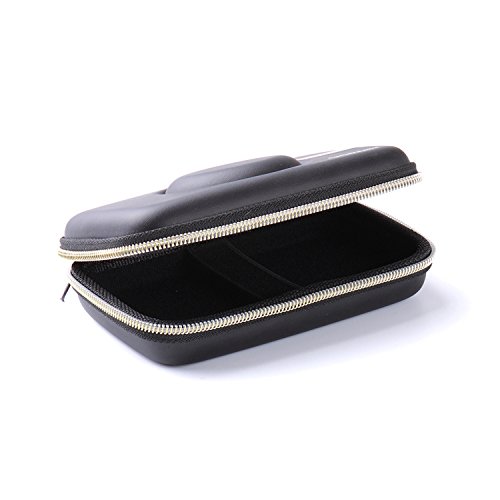 DEHEOBI Vintage PU Leather Bag Case Carry Cover Pouch Protector Handbag Cable Data Container for Fujifilm Polaroid Snap Camera Instant Print Camera (Black) - Thumbnail 3