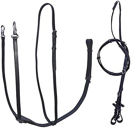 GallopEconomy Leather Market Harborough, Cob Size, Black