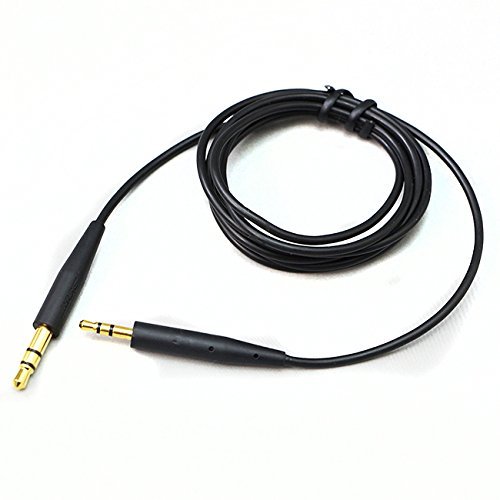 Replacement Audio Cable Cord Compatible with Bose QC25/QC35/OE2 OE2i SoundTrue SoundLink Headphones (Black)