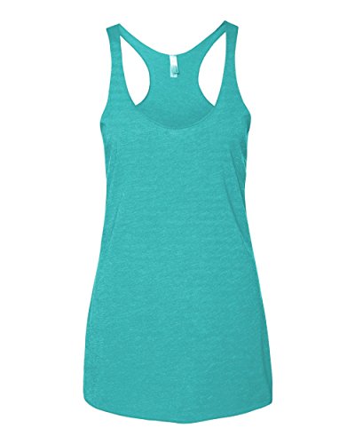 Next Level Apparel Women's Premium Tri-Blend Racerback Tank - TAHITI BLUE 6733 L