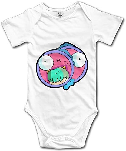 Bodysuits Alien Monster Crawl Clothes Infant Toddler Boys Girls Unisex White 3M