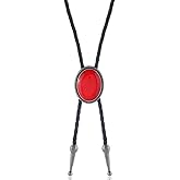 ANGLEQUEEN Bolo Tie for Women Men Western Necklace Jewelry Country Concert Outfits Turquoise Necklace Cowboy Chic Cowgirl Accessories Bohemian Necklaces Cowboy Accessories for Women