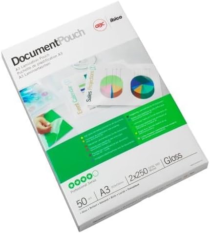 GBC A4 Document Laminating Pouches Gloss (2 x 38 mic, Pack of 200), glasklar glänzend / gloss, Pack 200 - Image 4
