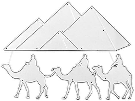 GuanjunLI 1Set Desert Camel Handicraft Cutting Mold Pendant Metal Cutting Dies Stencil DIY Scrapbooking Album Stamp Paper Card Embossing Crafts Decor