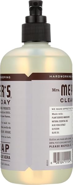 MRS. MEYER’S CLEAN DAY LIQUID HAND SOAP, LAVENDER, 12.5 OZ