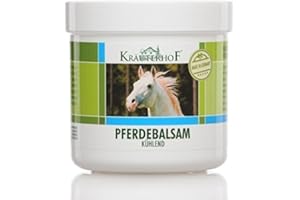Kräuterhof Horse Balm Cools and Revitalises Precious Herbal Extracts from Horse Chestnut Arnica Rosemary and Mint Oil 500 ml 