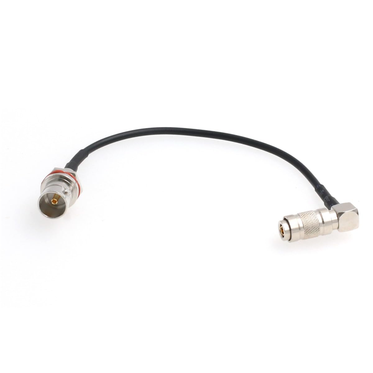 HangTon 3G HD SDI Adapter Cable Bulkhead Female BNC to DIN 1.0/2.3 Mini BNC for Blackmagic Camera Monitor (15cm, Right Angle DIN 1.0/2.3 to Female BNC)