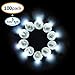 100 Pack LED Standby Balloon Lights White for Weddings,Christmas Decor, Party (100, Warm White)