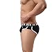 Men's Underwear,Neartime Thin Boxers Light Men Shorts Briefs Musical Note Type (M, Black)