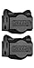 Hug-A-Plug Dual Outlet Wall Adapter, Twin Pack Black