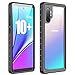 Vapesoon Galaxy Note 10 Plus/5G Waterproof Case, Built-in Screen Protector Fingerprint Unlock with Fingerprint Film Heavy Duty Waterproof Clear Cover for Samsung Galaxy Note 10+ Plus/5G 2019