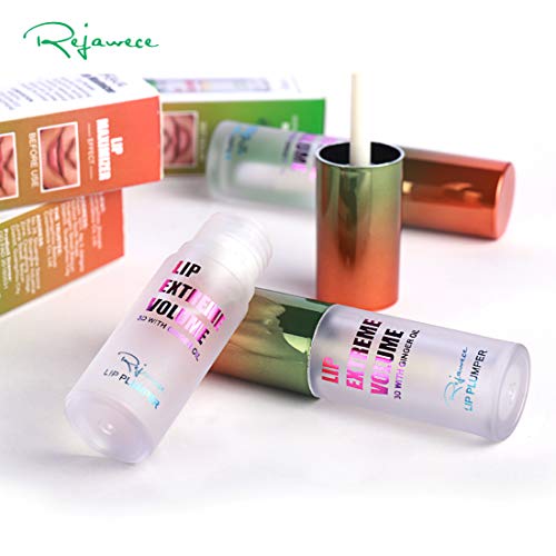 Lip Plumper Gloss by Rejawece - Lip Plumping Balm Plumper Device Lipstick Treatment - Clear Lip Plump Gloss - Enhancer for Fuller & Hydrated Lips | Give Volume, Moisturize (Light)