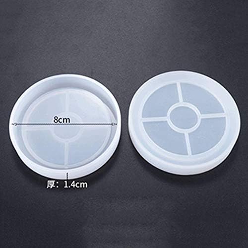 LASISZ Resin Coaster silicone mold diy Creative agate cutting ocean epoxy concrete decorative crafts coasters tray base mold,E-mold