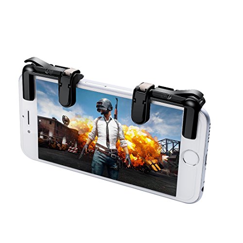 Elitlife 1 pair Mobile Game Fire Button Aim Key Buttons L1R1 for PUBG/Knives Out/Rules of Survival/Fortnite/Survivor Royale/Critical Ops,Cell Phone Game Shooter Controller for Android IOS